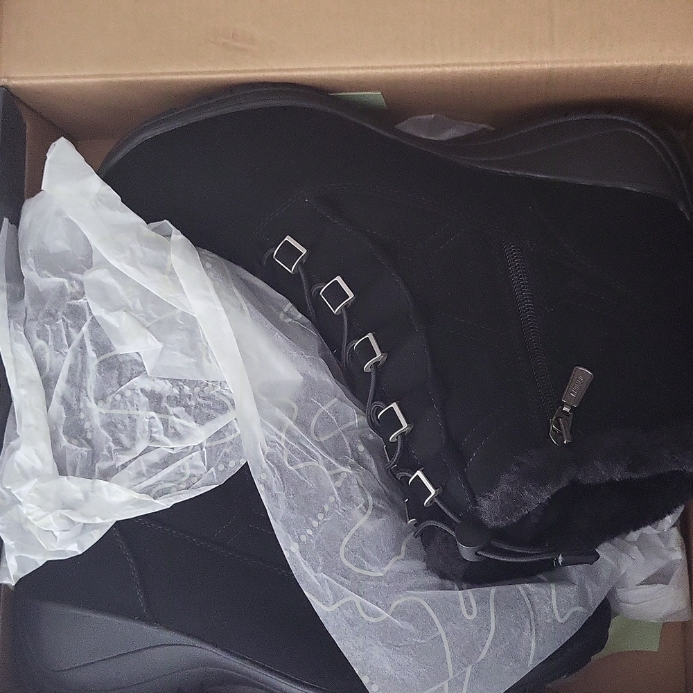 Khombu Alexa Black Supple boots - Picture 2 of 4